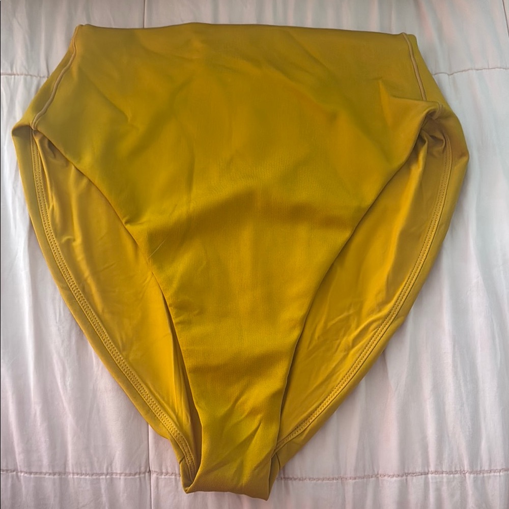 Left On Friday hi hi bottom in “24k” Sunny Yellow Swimwear